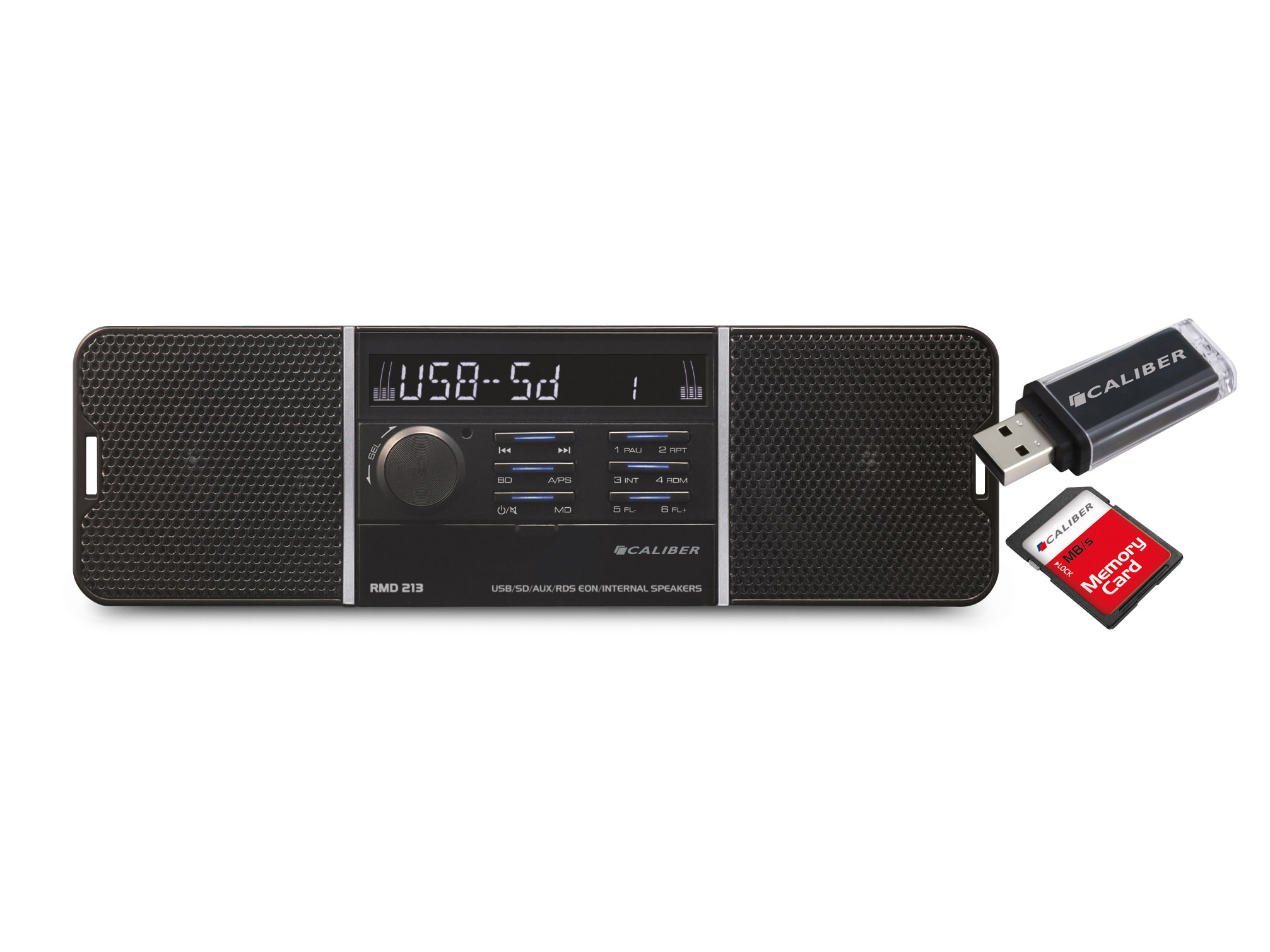 Verlaten veiling traagheid Autoradio Met FM, USD,SD en ingebouwde Speakers (RMD213) | Caliber