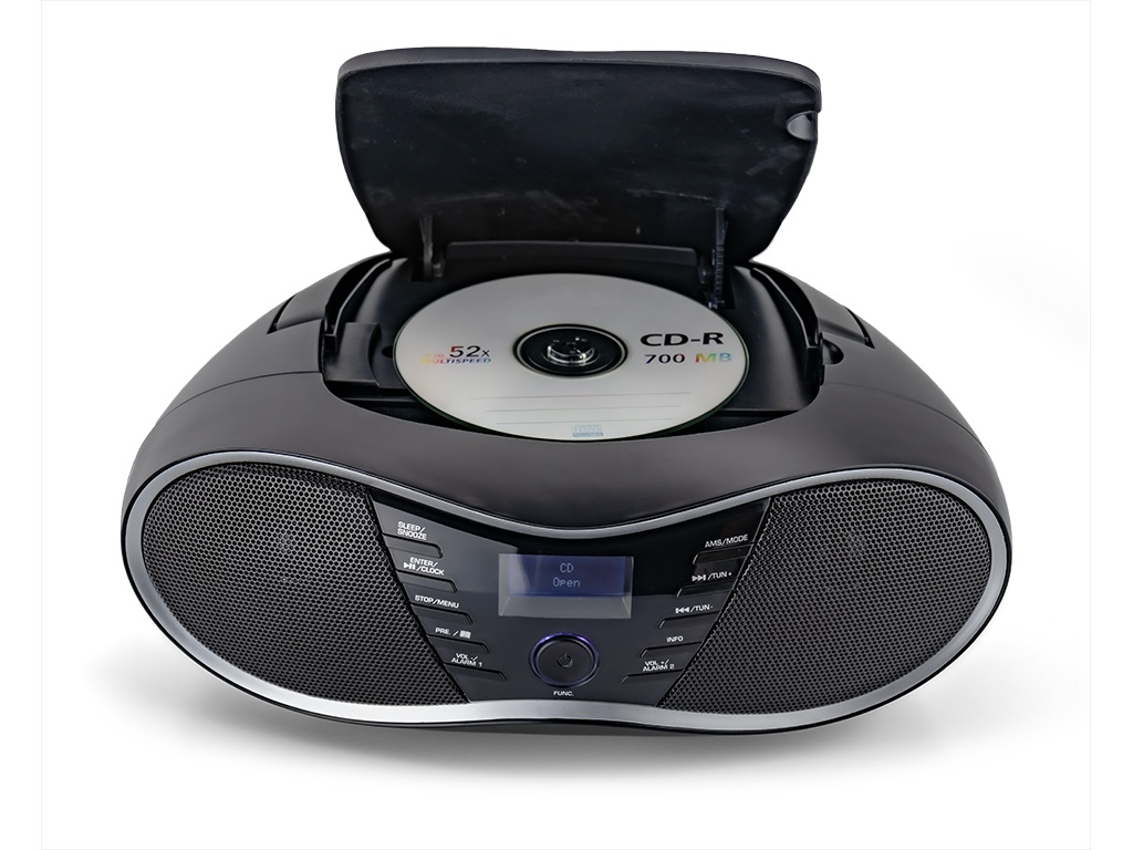 Radio CD player with Bluetooth and DAB+ USB AUX LED Display Wekker function (HBC434DAB
