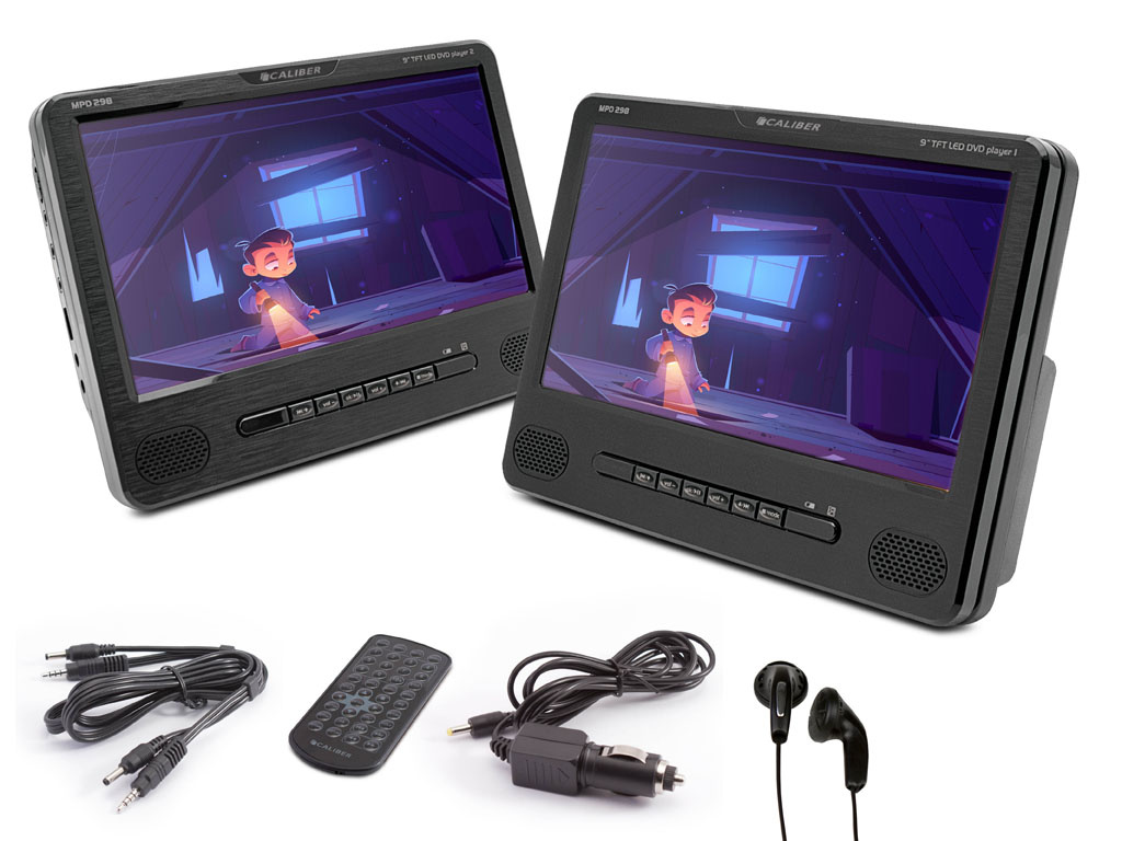 Lecteur DVD Portable pour Voiture - Ensemble de 2 Lecteurs - Écran de 9