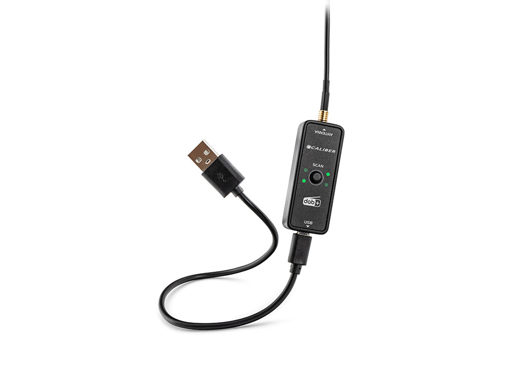 DAB+ Receiver Via USB Black (RDAB30) | Caliber