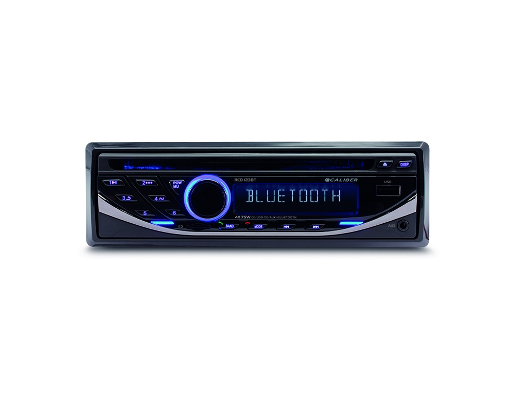 met Bluetooth, FM, CD Speler en USB Watt Speaker Uitgang - Inclusief Microfoon (RCD123BT) | Caliber