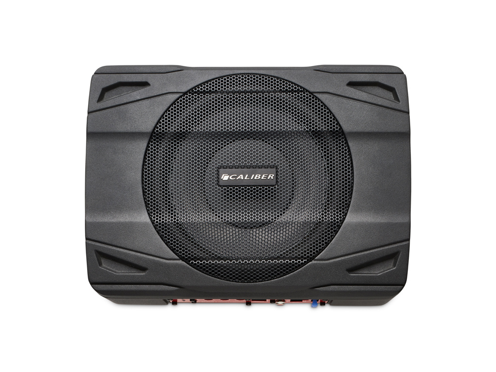 Subwoofer sous le siège pour auto avec amplificateur - RMS 100 Watt -  puissance maximale 500 Watt - RCA - Woofer 8 pouces (BC120US)