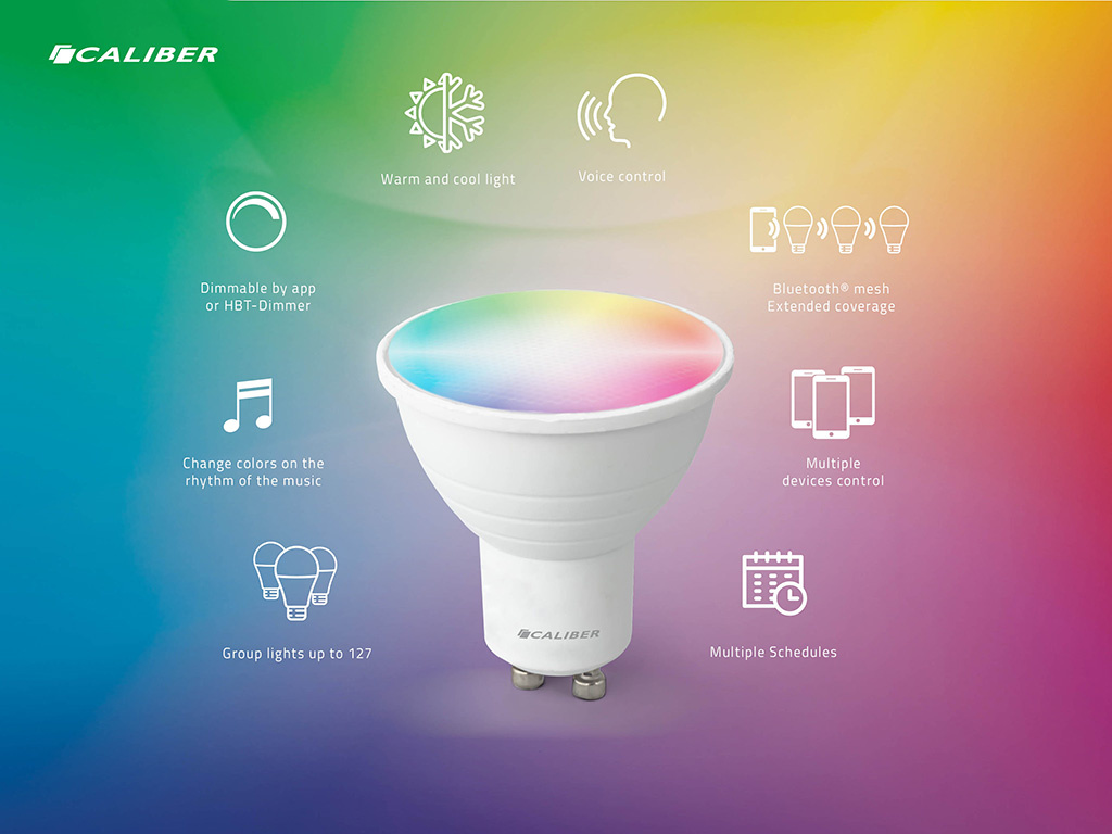 VARICART Ampoule LED GU10 5W 12 Couleurs Ampoules Spot LED Changement De Couleur RGBW, Dimmable Avec Télécommande RGB Blanc Chaud 3000K 50W Equiv Pour Luminaire Sur Rail Applique Murale (paquet De 2