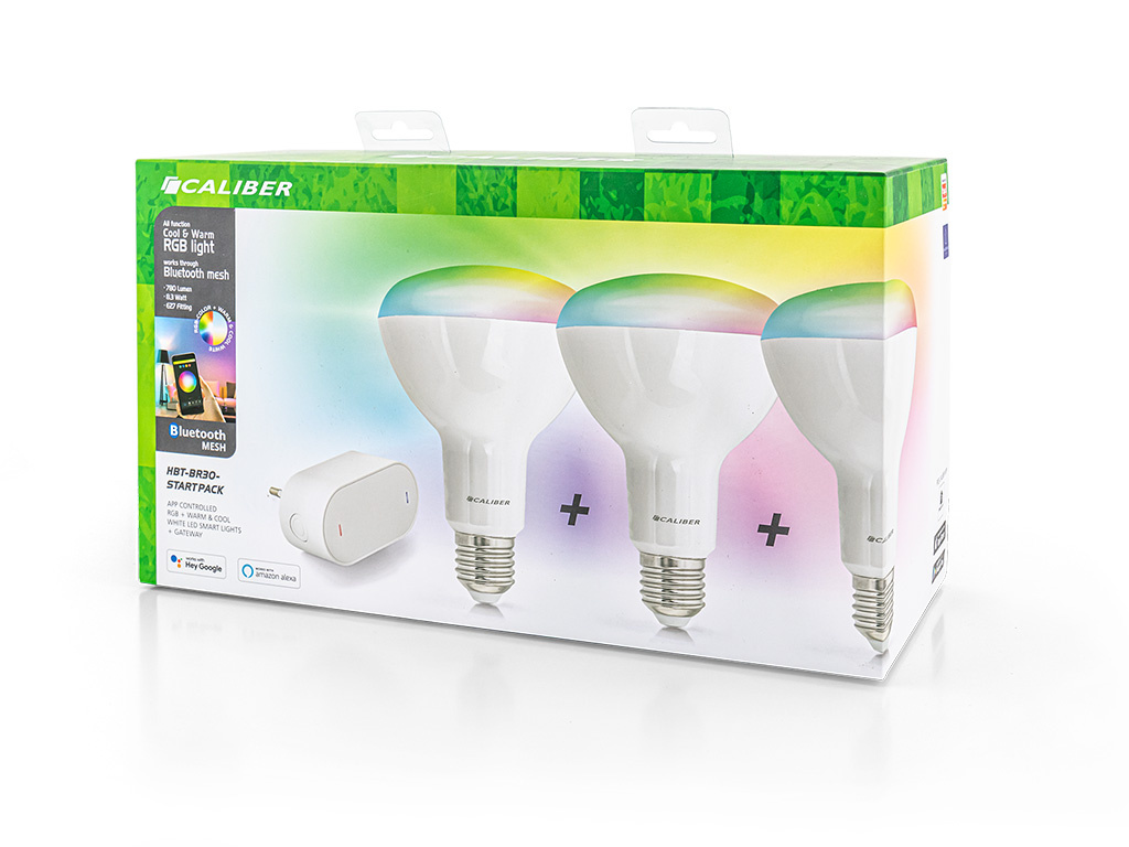 Smart bulb Starter pack BR30 RGB and White colours HBT BR30 STARTPACK