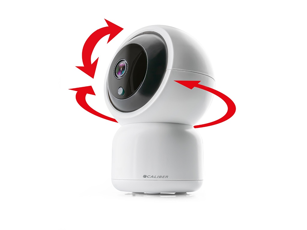 Caméra Wifi - Sans Fil - Pan Tilt - Détecteur de Mouvement - Caméra  Connectée - Blanc (HWC102PT) | Caliber