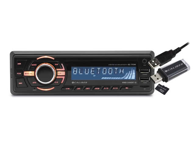 zij is wasmiddel hardware Autoradio met FM-Radio, Bluetooth, USB, SD, AUX - Extra USB voor Opladen - Met Microfoon (RMD046BT-2) | Caliber zij is wasmiddel hardware Autoradio met FM-Radio, Bluetooth, USB, SD, AUX - Extra USB voor Opladen - Met Microfoon (RMD046BT-2) | Caliber