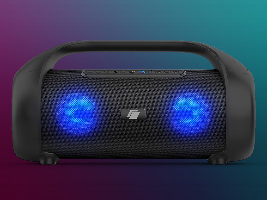 creatief Plak opnieuw lading Bold Bluetooth Speaker Draadloos met Extra Bass - Microfoon Ingang, LED en  TWS (HPG540BT) | Caliber