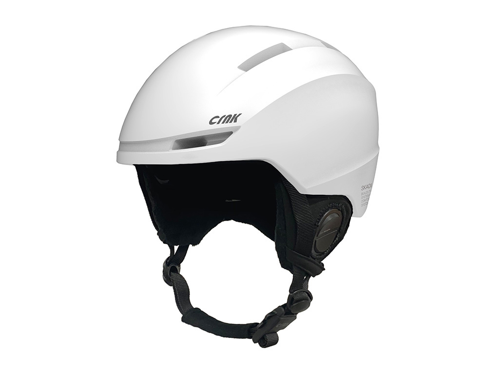 CRNK Skadi Alpha Ski Helm - Bluetooth met Ingebouwde Speakers en Microfoon - Active Noice Cancellation - Wit - Maat M