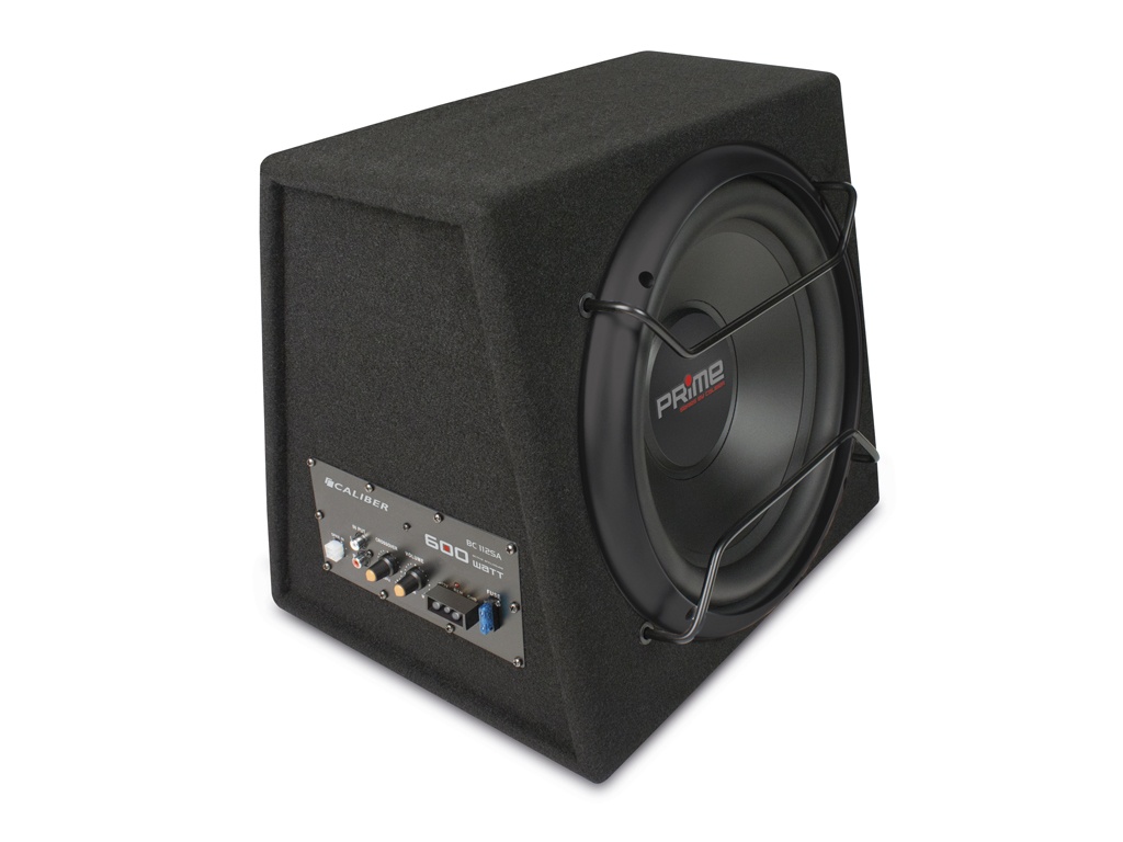 moe onvoorwaardelijk Binnenwaarts Subwoofer met ingebouwde Versterker 600 Watt - 12 Inch Woofer - 25 tot 3500  Hz Crossover - RCA (BC112SA) | Caliber