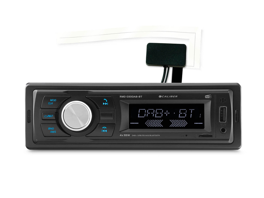 Autoradio Bluetooth DAB+ - FM, USB, SD et AUX - 1 DIN - 4 x 55W - Montage  Peu Profond (RMD033DAB-BT) | Caliber