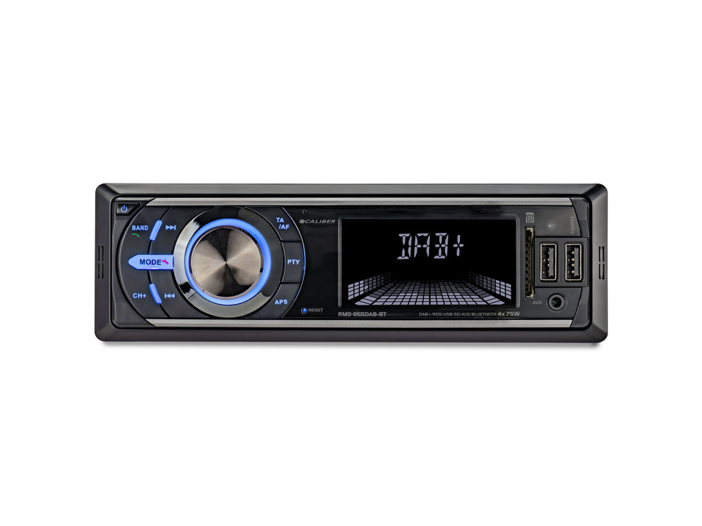 ga winkelen Zachte voeten Sinds Autoradio met Bluetooth - DAB+ en FM-Radio - USB - AUX - 1 DIN - 4 x 74  Watt (RMD055DAB-BT) | Caliber