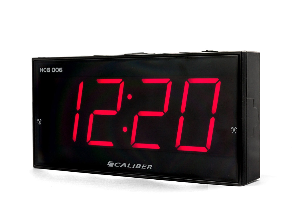 verbrand pen Sluier Digitale Wekker met Snooze Functie - Dual Alarmklok - Groot Rood Display -  Strak Design (HCG006) | Caliber