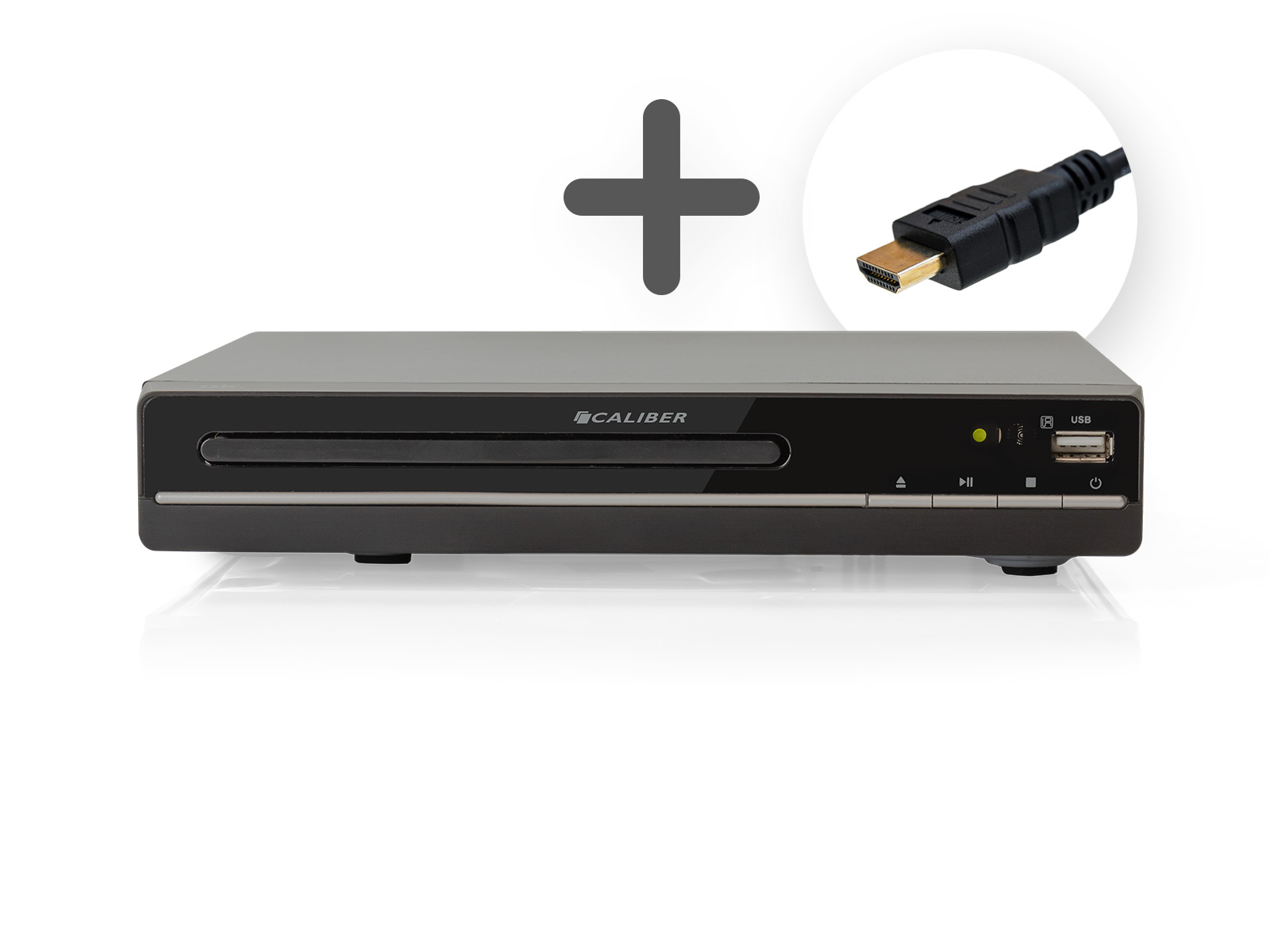 Caliber Compacte DVD Speler inclusief HDMI-kabel - HDMI, RCA, Scart en USB - Nieuwe en Oude Tv’s - Dolby Digital Decoder (HDVD001-H)