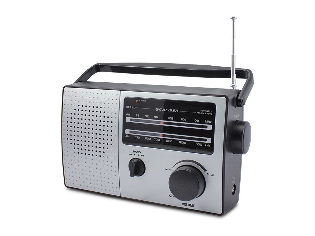 mixer Overvloed jogger Retro 3000 Draagbare Radio - Batterijen of Netsnoer - AM/FM-radio met Handvat en Koptelefoonaansluiting (HPG317R) | Caliber mixer Overvloed jogger Retro 3000 Draagbare Radio - Batterijen of Netsnoer - AM/FM-radio met Handvat en Koptelefoonaansluiting (HPG317R) | Caliber