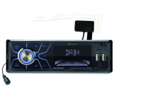 Autoradio avec écran souple Bluetooth et 1 Din - écran tactile de 7 pouces  avec entrée pour caméra de recul - 4 x 75 Watt (RMD577BT)