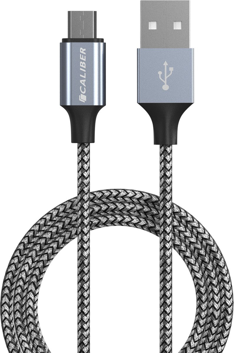 USB C Kabel - USB C naar USB A - Sterke Nylon gevlochten oplaadkabel - Opladen & Data - Geschikt voor Samsung - 2 Stuks - 2 Meter (CL-UC2-2PACK)