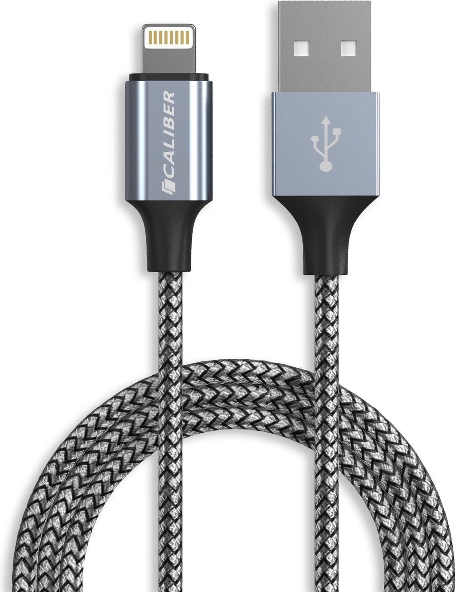 iPhone kabel - USB naar Lightning - Lightning naar USB kabel - laden & data - Oplaadkabel geschikt voor Apple iPhone - 1 Stuk - 1 Meter (CL-UL-1PACK)