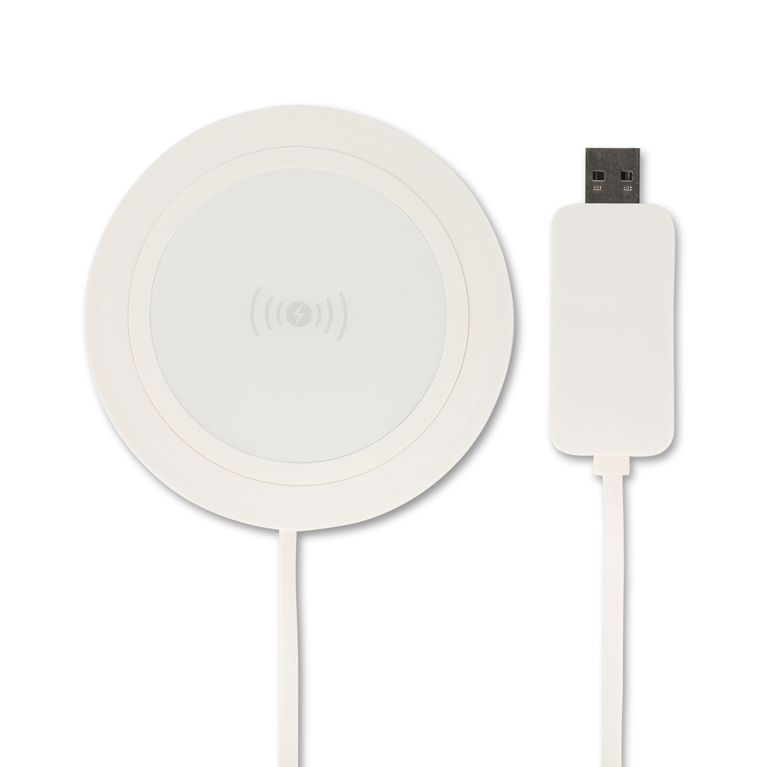 Draadloze Smartphone Oplader - QI Gecertificeerd - Universele Lader met Ultra Plat Design (PSQ-BW)