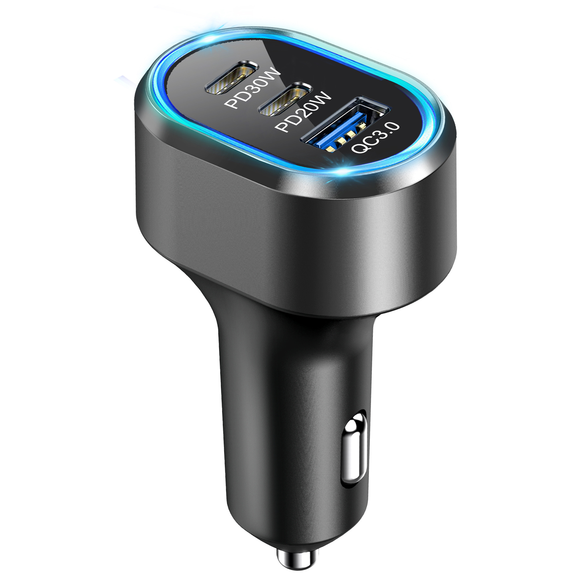 Caliber Autolader - Sigarettenaansteker Splitter - 2x USB & 1x USB-C - 50 Watt - Snellader (PS25)