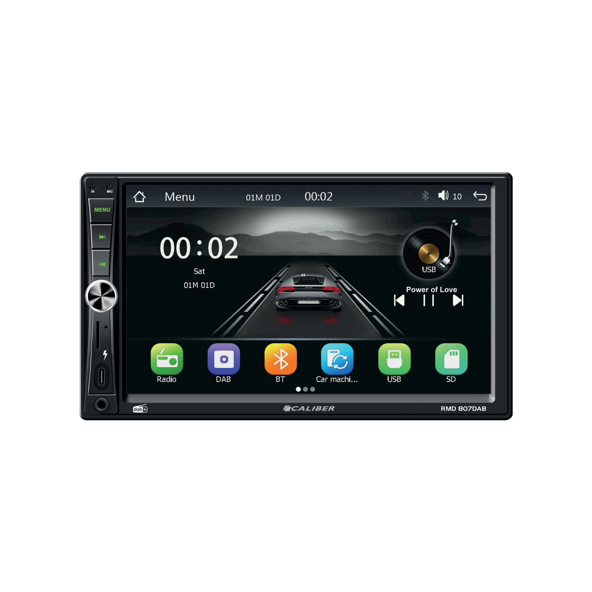 Caliber autoradio met DAB+ & Bluetooth - Touchscreen - 4 x 75 Wat (RMD807DAB)