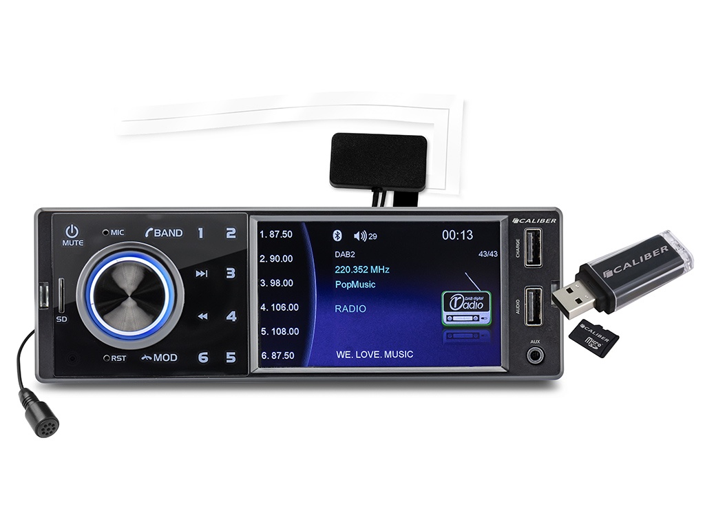 Strex Autoradio met Bluetooth - 1DIN | Webwinkel