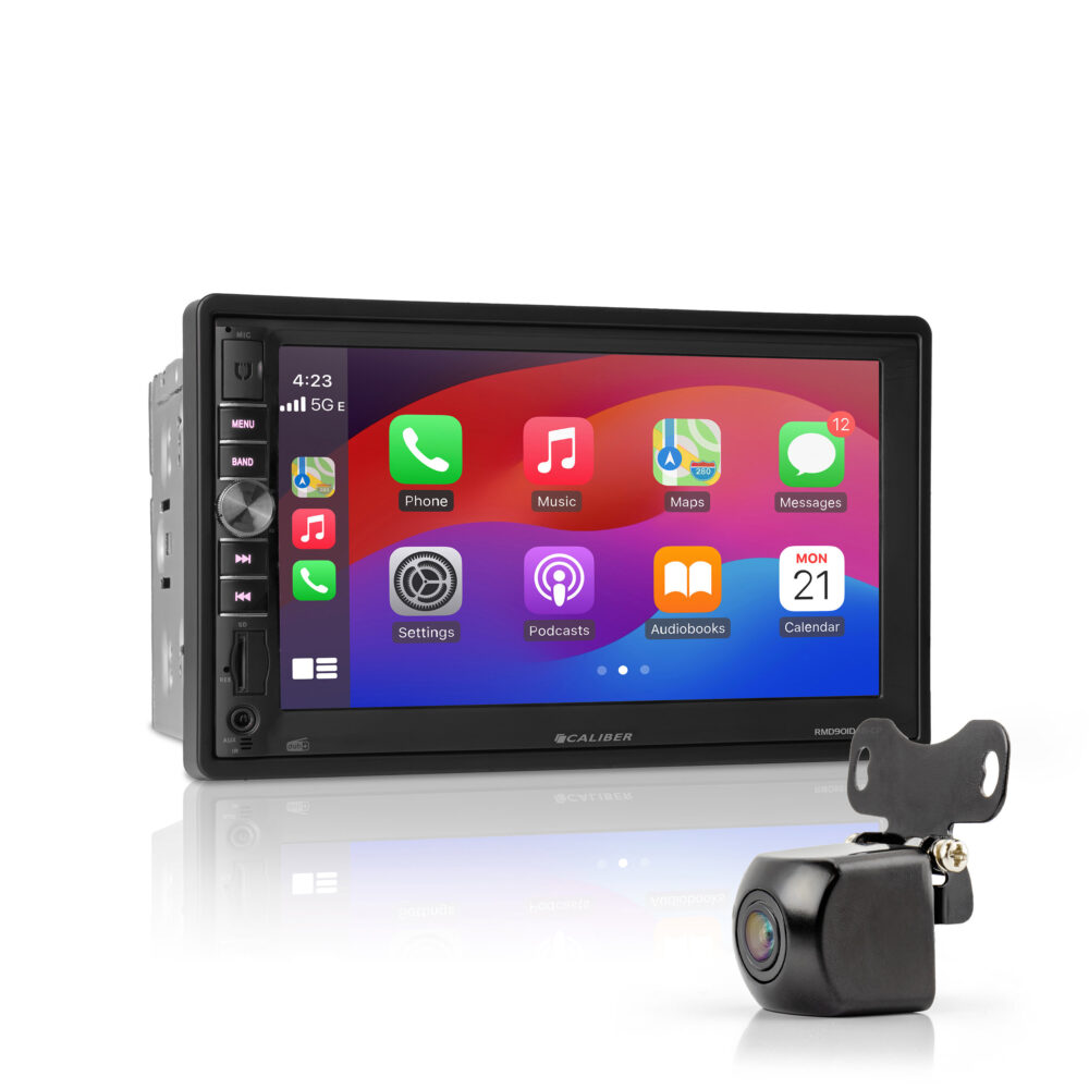 Caliber Autoradio - CarPlay - 2 din Autoradio - Met Achteruitrijcamera - Bluetooth - dab+ - 7" Touchscreen - Wireless CarPlay - 4 x 100 Watt - Wireless Android Autolink (RMD901DAB-CP-CAM)