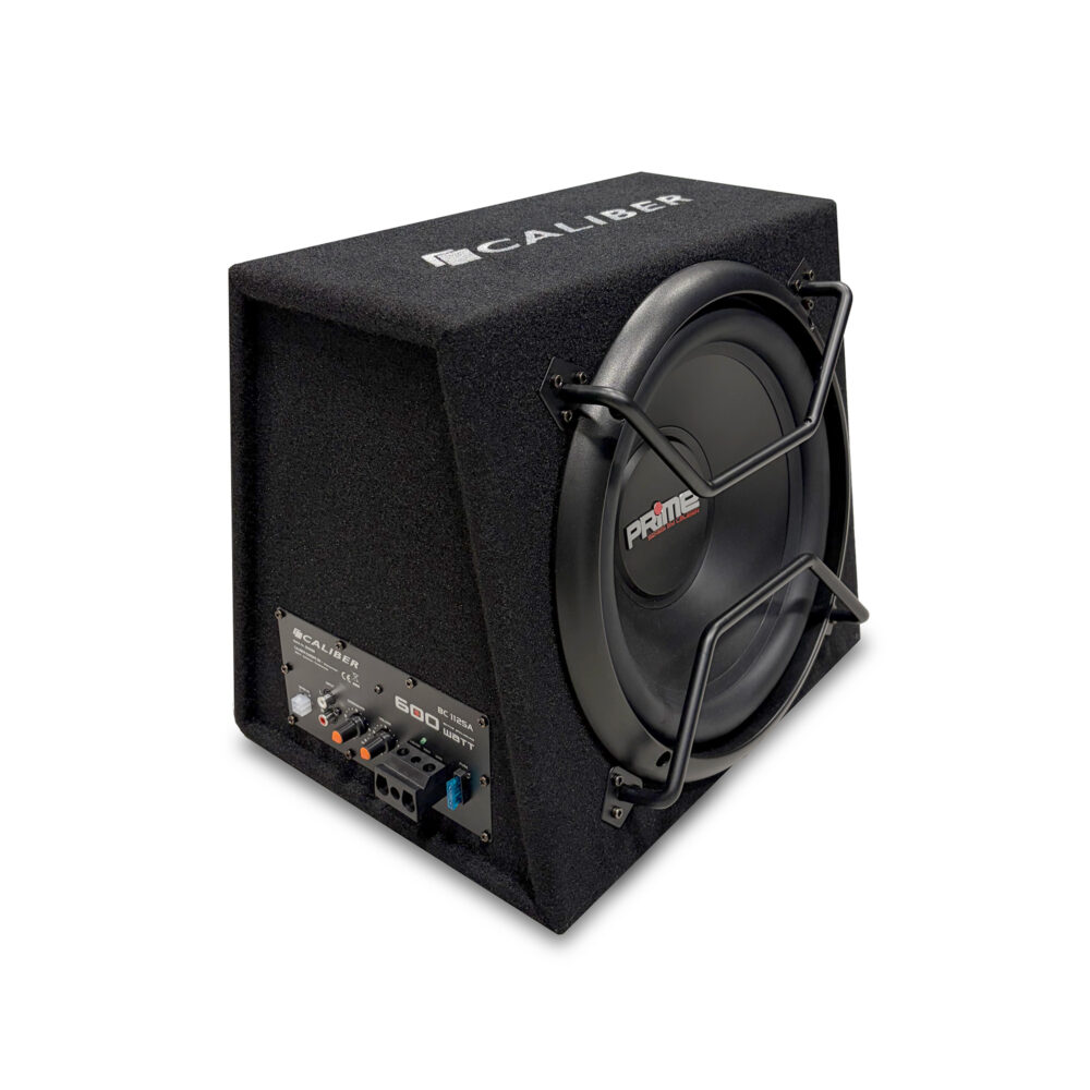 Subwoofer avec Amplificateur intégré 600 Watt - Woofer 30 cm - Filtre 25 à 3500 Hz - RCA (BC112SA)