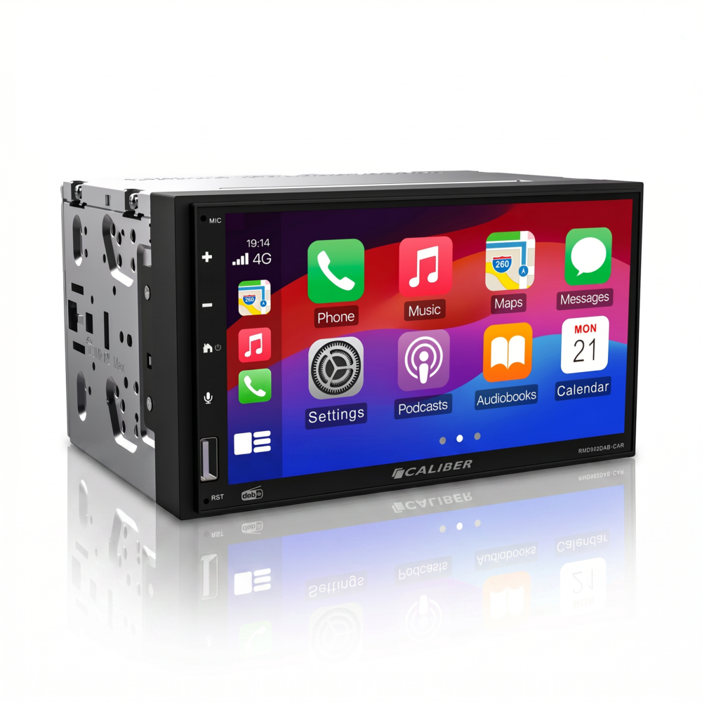 Autoradio Apple CarPlay & Android Auto - 2 DIN - Touchscreen - Bluetooth - DAB+- 4 x 100 Watt
