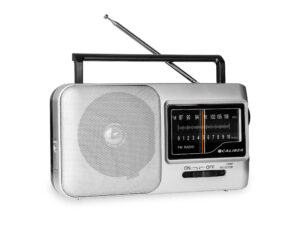 Tragbares Radio - Batterien oder Netzkabel - AM/FM-Radio mit Griff und Kopfhöreranschluss (HPG317R)